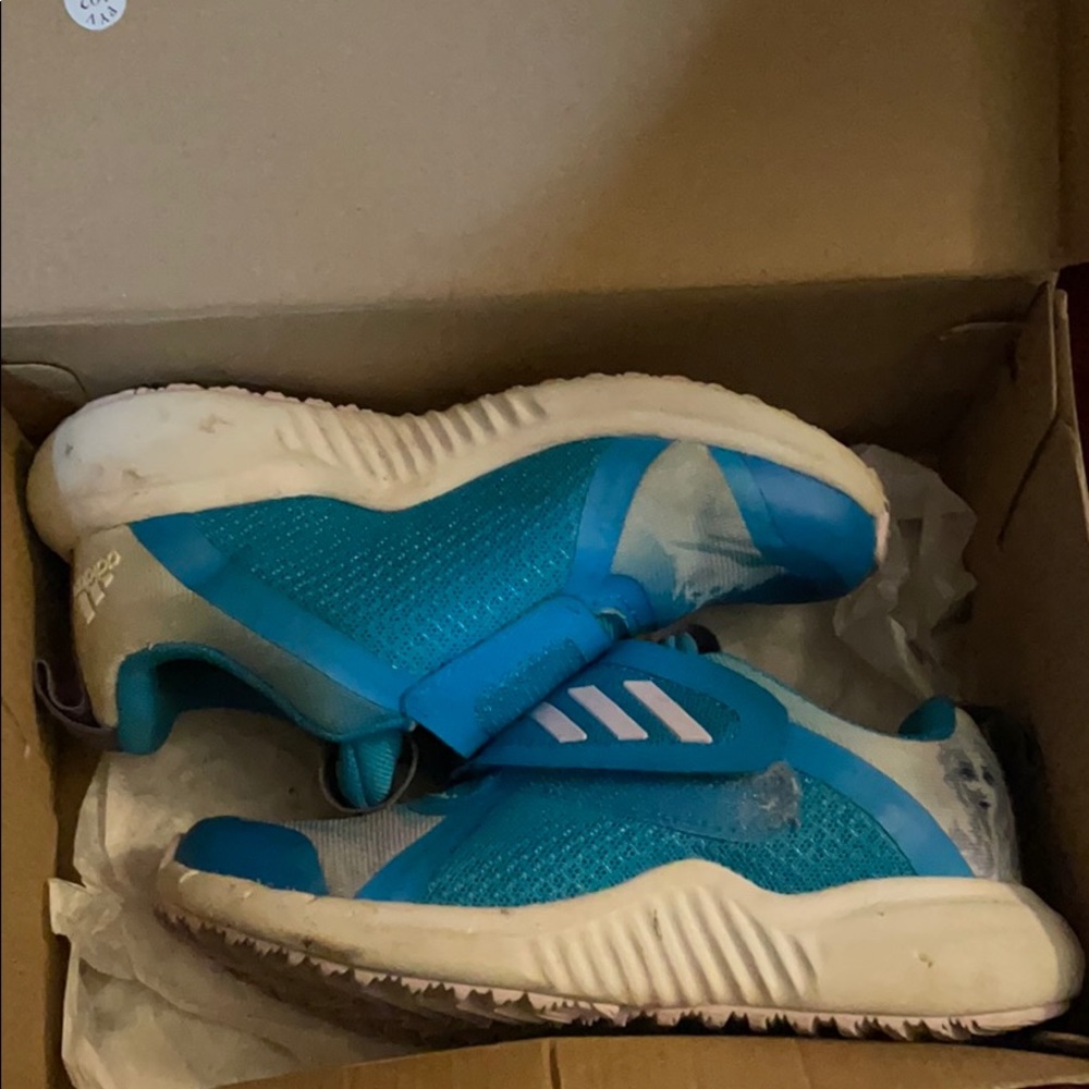 Blue Adidas Frozen Size 10.5 Little Girls Sneakers